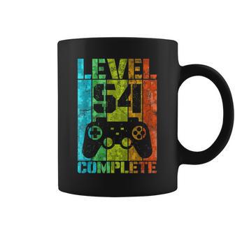 54º Cumpleaños Hombre Gamer Nivel Completo 54 Años Taza de café - Regaloses