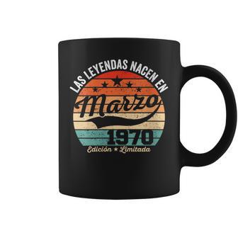 56 Años Cumpleaños Las Leyendas Nacen En Marzo De 1970 Cuello Taza de café - Regaloses