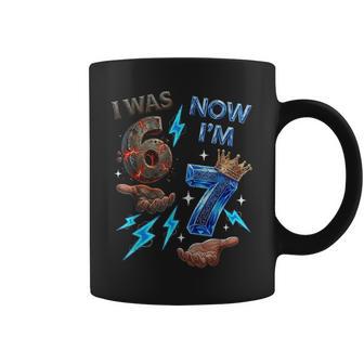 I Was 6 Now I'm 7 7Th Birthday 6 7 Birthday Boys 67 Coffee Mug - Thegiftio UK