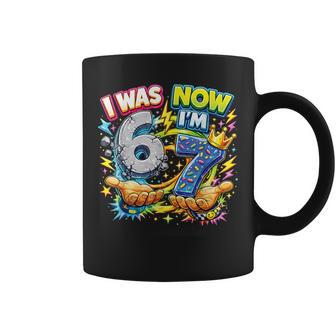 I Was 6 Now I'm 7 Birthday 6 7 Meme 7Th Bday Boys Kids Girls Coffee Mug | Mazezy