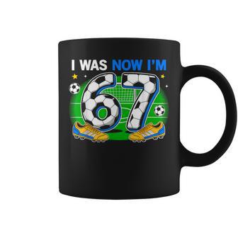I Was 6 Now I'm 7 Soccer 7Th Birthday Party 6 7 Birthday Boy Coffee Mug - Thegiftio UK