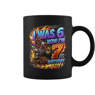 I Was 6 Now I'm 7 Year Old Birthday Boy Motocross 7Th Coffee Mug - Thegiftio UK