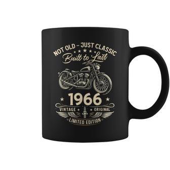 60 Cumpleaños Hombre Moto Biker Motero Intage 1966 Taza de café - Regaloses