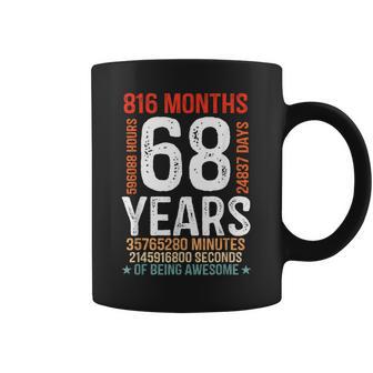 68歳の誕生日プレゼント 68歳 816ヶ月 レトロ ヴィンテージ コーヒーマグ - Kawaiitshirt