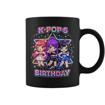 6Th Birthday K-Pop 6 Year Old Korean Music Birthday Kpop Coffee Mug - Thegiftio UK