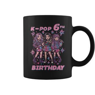 6Th Birthday K-Pop Girls 6 Year Old Kpop Girls Kids Youth Coffee Mug - Thegiftio UK