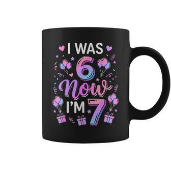 7Th Birthday Boys Girls I Was 6 Now I'm 7 Birthday Coffee Mug - Thegiftio UK