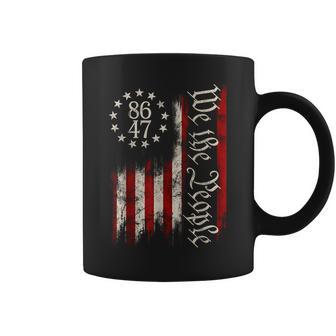 8647 Classic Retro Vintage Us Flag 80S Apparel Coffee Mug | Seseable UK