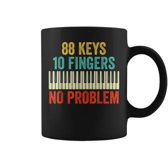 88 Teclas Teclado Piano Jugador Niños Piano Amante Divertido Pianista Taza de café - Regaloses
