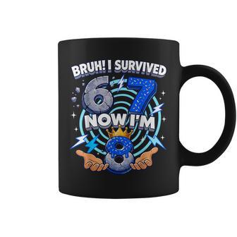 8Th Birthday Boys I`M 8 Year Old Six Seven Bruh 6 7 Coffee Mug | Mazezy