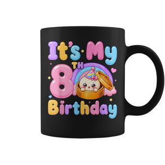 8Th Birthday Girl Kawaii Dumpling Anime Birthday Party Coffee Mug | Seseable UK