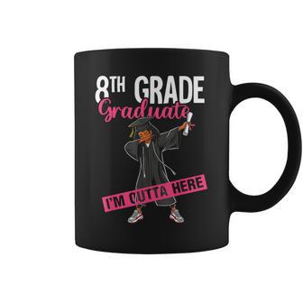 8Th Grade Graduate 2026 Dab Black Girl Graduation Class 26 Coffee Mug - Thegiftio UK