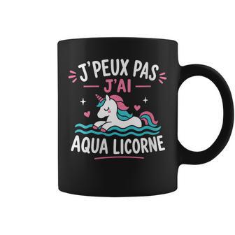 Acances J’Peux Pas J’Ai Aqua Licorne Humour Licorne Piscine Tasse - Cadeauxyz
