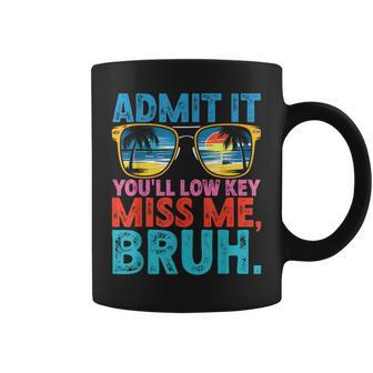 Admit It You'll Low Key Miss Me Last Day Of School Teacher Coffee Mug - Thegiftio UK