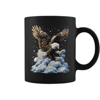Aigle Mignon Avec Neige Et Flocons De Neige Animal D'hiver Enneigé Tasse - Cadeauxyz