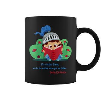 Aint Geroge Día Nacional De Cataluña Día Del Libro Cuello Taza de café - Regaloses