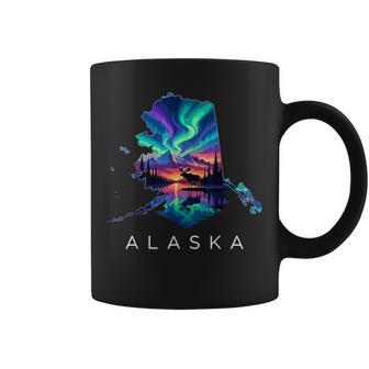 Alaska Moose Animal Alaskan Map Coffee Mug - Thegiftio UK