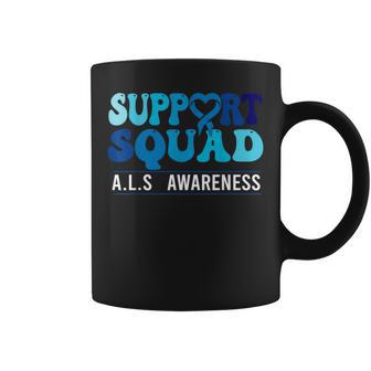 Als Awareness Support Squad Groovy Als Awareness Als Support Coffee Mug - Thegiftio UK
