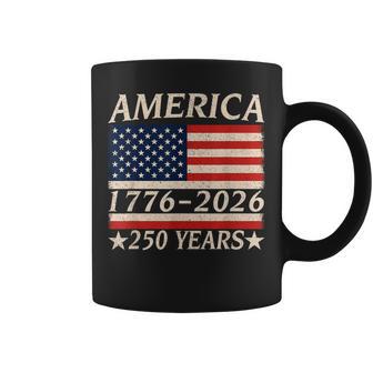 America 1776 250 Years Patriotic Independence Day Vintage Coffee Mug - Thegiftio UK