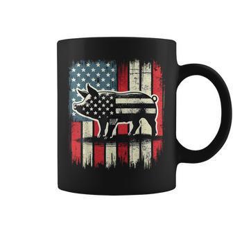 American Flag Pig Lover 4Th Of July Coffee Mug - Thegiftio UK