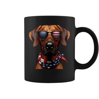 American Rhodesian Ridgeback Dog 4Th Of July Owner Patriot Coffee Mug - Thegiftio UK