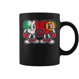 Amitié Coeurs Italie Et Portugal Tasse - Cadeauxyz