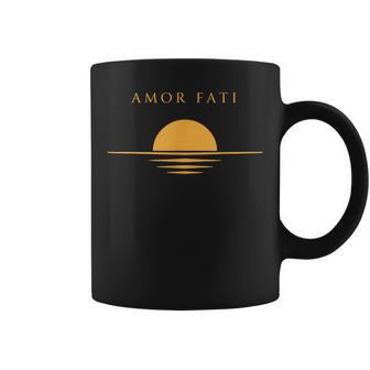 Amor Fati Stoic Philosophy Quote Marcus Aurelius Meditation Coffee Mug - Thegiftio UK