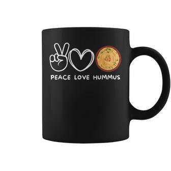 Amoureux De La Paix Et De L'amour Du Houmous Rétro Tasse - Cadeauxyz