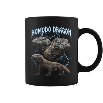Amoureux Des Animaux Rétro En Heavy Metal Des Années 90 De Komodo Dragon Tasse - Cadeauxyz