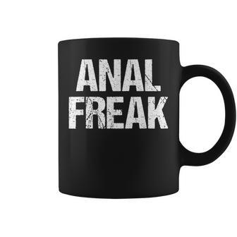 Anal Freak 面白い言葉 皮肉 かわいい クール アナルノベルティ コーヒーマグ - Kawaiitshirt