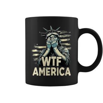 Anti-Trump Political And Democracy Wtf America Coffee Mug - Thegiftio UK