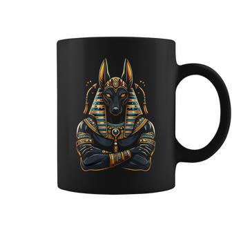 Anubis Jeroglíficos Del Antiguo Egipto Faraón Egipto Taza de café - Regaloses