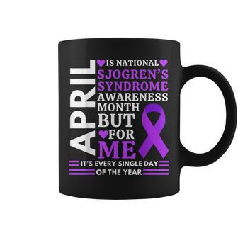 April Wear Purple Ribbon Sjögren's Syndrome Awareness Coffee Mug - Thegiftio UK