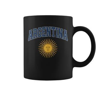 Argentina Vintage Sun Of May Collegiate Distressed Coffee Mug - Thegiftio UK