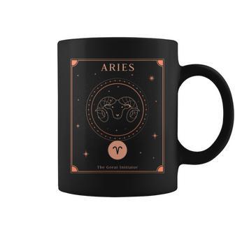 Ariesigno Del Horóscopo Del Zodiaco Astrología Tarot Cosmos Cuello Taza de café - Regaloses