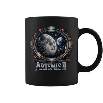 Artemis Ii 2026 Mission Earth And Moon Artemis 2 Coffee Mug | Mazezy