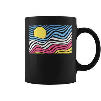 Artistaol Y Olas Diseño Abstracto Taza de café - Regaloses