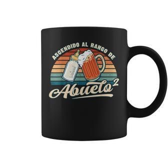 Ascendido Abuelo De 2 Anuncio Bebé Futuro Abuelo Taza de café - Regaloses