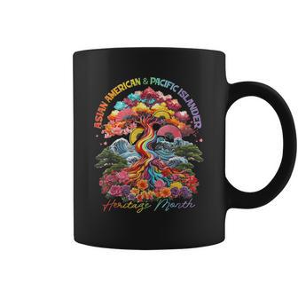 Asian American Pacific Islander Heritage Month Colorful Tree Coffee Mug | Mazezy