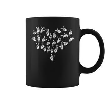 Asl Ily ハート 手話 通訳 聴覚障害者 Asl 先生 コーヒーマグ - Kawaiitshirt