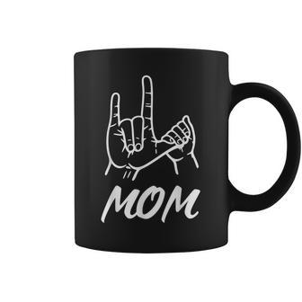 Asl I Love You Sign American Sign Language Deaf Mom & Baby Coffee Mug - Thegiftio UK