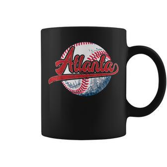 Atlanta Throwback Graphic Atlanta Skyline Coffee Mug - Thegiftio UK