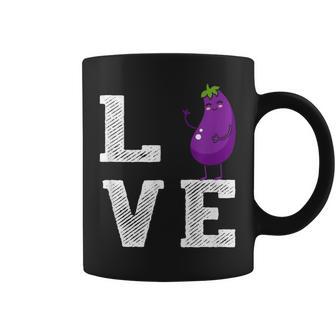 Aubergine Love – Tenue D'amoureuse D'aubergine Mignon Cadeau Tasse - Cadeauxyz