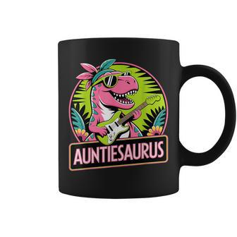 Aunt Dino Auntiesaurus Dinosaur Birthday Auntie New Aunt Coffee Mug - Thegiftio UK