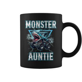 Auntie Of The Birthday Boy Monster Truck Birthday Family Coffee Mug - Thegiftio UK
