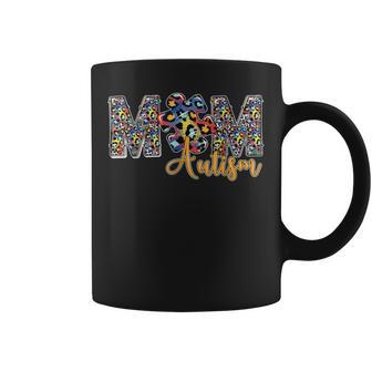 Autismo Puzzle Mamáida Autista Niños Autismo Conciencia Mamá Taza de café - Regaloses