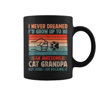 Awesome Cat Grandpa Cat Grandfather Cat Lover Grandpa Coffee Mug - Thegiftio UK
