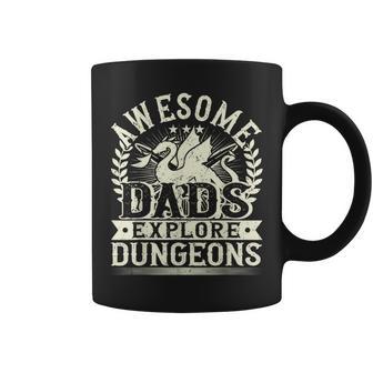 Awesome Dads Explore Rpg Gaming & Board Game Dad Coffee Mug - Monsterry