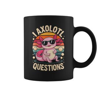 I Axolotl Questions Adults Youth Kids Retro Vintage Coffee Mug | Seseable UK