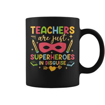 Back To School Teachers Are Superheroes Hand Drawn 2 Coffee Mug - Thegiftio UK